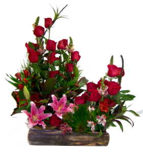 jardinera de rosas-enviar flores venezuela