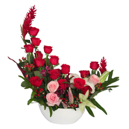 Medialuna de Rosas - Arreglo de Rosas