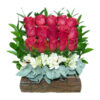 Escalera de Rosas - Arreglo de Rosas Rojas