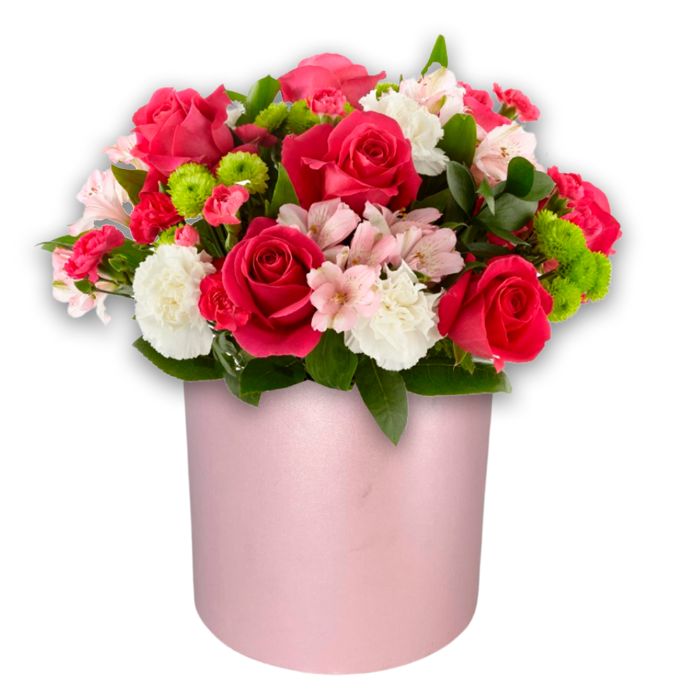 Box Tierna Dulzura - Arreglo de rosas multifloral