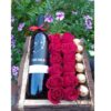 Tentacion de Amor - Arreglo de Rosas, Bombones y Vino