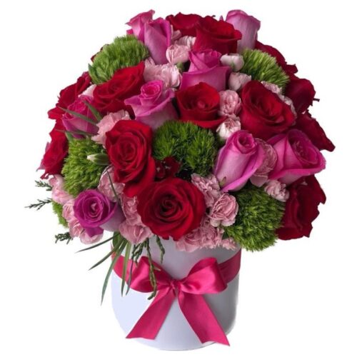 box-de-rosas Box Premium de Rosas - Arreglo de rosas Multifloral